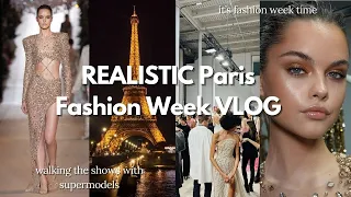 a REALISTIC Paris Fashion Week vlog 🎀 sharing the runway with supermodels, chaotic backstage moments