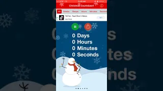 What happens when the Christmas Countdown app hits 0