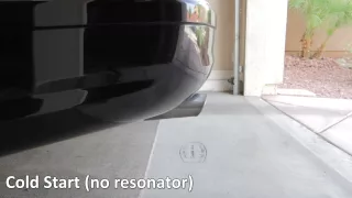 2006 Mercedes C230 Sport - Resonator Delete Startup & Revs (Before/After)