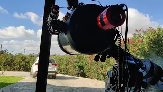 Daytime setup of ZWO ASI2600MC-P and back focal distance with Edge 11"