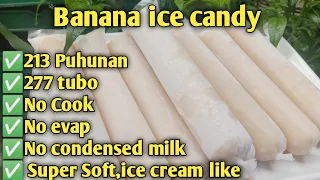 Ala ice cream sa lambot,No cook banana ice candy| Maila #pangnegosyo