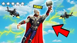 Playing As THOR in GTA 5! (Superhero)