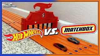 HOT WHEELS Scale 1/4 mile Drag Race vs. MATCHBOX - Winner takes all!