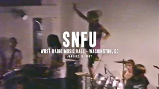 SNFU - Live at WUST Radio Music Hall - 1987 (full set)