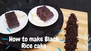 Black Rice Cake/கவுனி அரிசி Recipe in Tamil | Sweet | Black Rice Cake | Mangaiskitchen