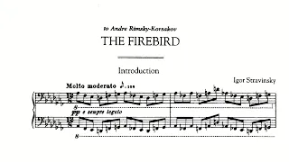 Stravinsky: "The Firebird" for Piano Solo (with Score)