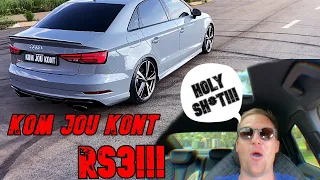 Kom Jou Kont😳FAST Audi RS3!!!😱😱