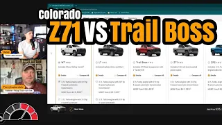 Odd differences between the 2023 Chevrolet Colorado Z71 and Trail Boss