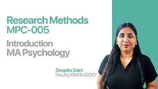 Introduction | Research Methods | MPC-005 | MAPC | India's no.1 IGNOU Coaching Platform | IGNOU Dost