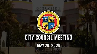 Oceanside City Council Meeting - May 20, 2020