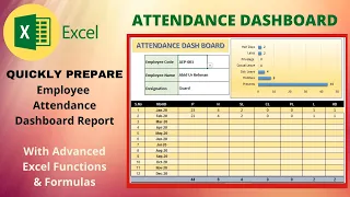 AUTOMATED EMPLOYEE ATTENDANCE SHEET - Learn how to make attendance sheet - Advanced Excel Formulas