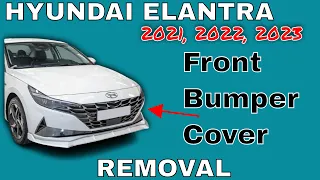 Hyundai Elantra ( 2021 - 2022 - 2023 ) Front Bumper Cover Removal