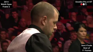 Ronnie O'Sullivan v Barry Hawkins - 2014 Welsh Open Snooker - Frame 2 - Snooker.Pro.rv147