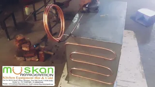 Deepfreezer tank | copper pipe solding |team_muskanrefrigeration