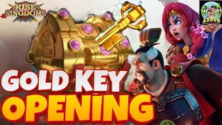 Gold Key Opening in Rise of Kingdoms : RoK Luck + Crystal Key Opening