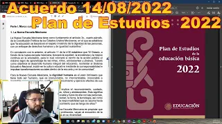 Acuerdo 14/08/22 Plan de Estudios 2022