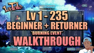 LaTale Lv 1-235 Beginner & Returner Guide to Ultra Burning + In-Game Systems Explanations & Advice