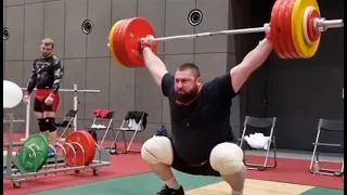 Lasha Talakhadze 🇬🇪 – 220 kg Snatch– Tokyo 2020 Olympic Training Hall – Men’s +109kg