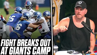 Pat McAfee Reacts: Giants Fight Leads To Team Being Punished In Front Of Media