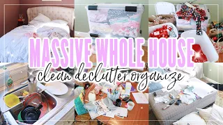 2022 MASSIVE WHOLE HOUSE CLEAN WITH ME | CLEAN DECLUTTER AND ORGANIZE | CLEANING MOTIVATION