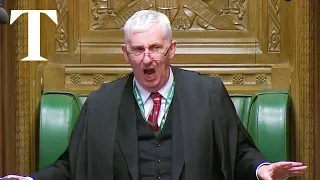 MP shouts "Bring back Bercow" at Sir Lindsay Hoyle during Gaza debate