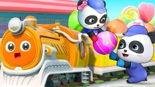 Little Train Song | Colors Song, Monster Car | Nursery Rhymes | Kids Songs | Kids Cartoon | BabyBus