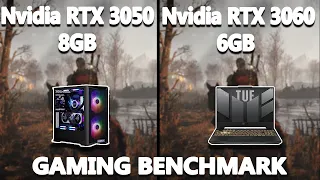 Desktop RTX 3050 vs Laptop RTX 3060 Gaming Benchmark Test | #desktop vs #laptop |@StealthGamerSG