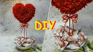 ПОДАРОК на 14 ФЕВРАЛЯ СВОИМИ РУКАМИ / ДЕНЬ СВЯТОГО ВАЛЕНТИНА / Valentines day crafts DIY