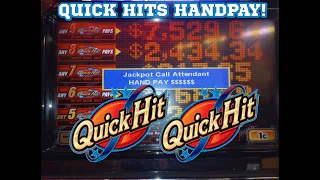 BONUS Quick Hits paid more than the progressive! DID YOU KNOW?? #HANDPAY