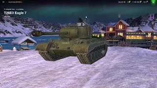 WoT Blitz Обзор на T26E3 Eagle 7(Першинг).Основные советы при игре на этом танке.