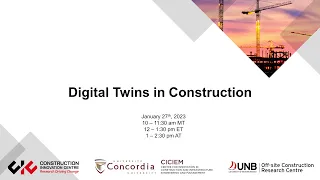 Digital Twins in Construction Webinar