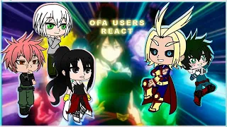 ofa users react to mha/one for all users react/mha/bnha/mha react/реакция мга