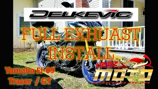 Installing a Delkevic Exhaust on a Yamaha FJ-09 / Tracer 900 GT