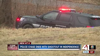 Police chase ends with shootout in Independence