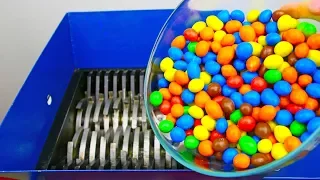 SHREDDING 1000 M&M's CANDY!