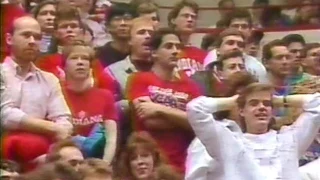 January 1989 - Coach Bob Knight Calms Disruptive Indiana University Basketball Fans