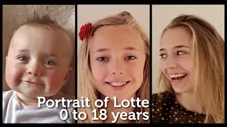 Portrait of Lotte, 0 to 18 years