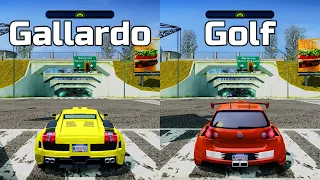 NFS Most Wanted: Lamborghini Gallardo vs Volkswagen Golf GTI - Drag Race