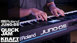 Roland JUNO-DS Synthesizer - Quick Jam with Scott Tibbs