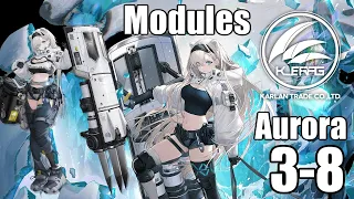 【明日方舟】専用モジュール獲得任務：オーロラ クリア参考例 3-8/Modules Aurora 3-8