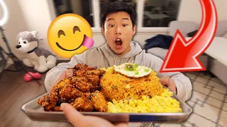 My Girlfriend Made Me Kimchi Fried Rice | Soy Garlic Wings | Zach & Tee