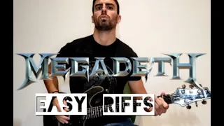 TOP 10 EASIEST MEGADETH RIFFS!