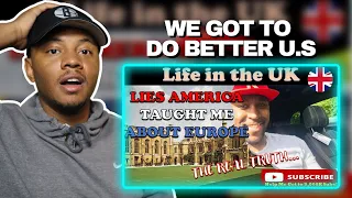 AMERICAN Reacts To 6 LIES America Told Me about Europe || Life in the UK | Dar The Traveler