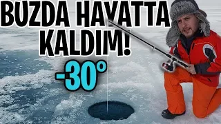 -30° Buz Tutmuş Göl Üstünde 24 Saat!