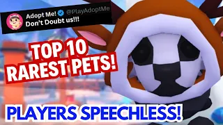 TOP 10 RAREST PETS in Adopt Me! Roblox 😲Players left SPEECHLESS! Truth REVEALED! 🕵️‍♂️