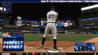 MLB THE SHOW 24 | New York Yankees vs Tampa Bay Rays | Game 20