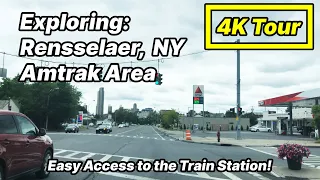 Rensselaer New York | Amtrak Station and Surrounding Areas [4k]