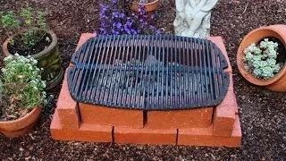 How to Make a Brick Grill - DIY Temporary Brick Hibachi Grill