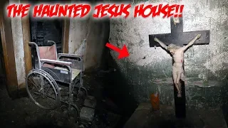 FOUND JESUS IN A HAUNTED HOUSE -  SO HAUNTED THEY LEFT EVERYTHING INSIDE!!