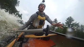 Whitewater Canoeing and Camping on the Lower Madawaska River in High Water